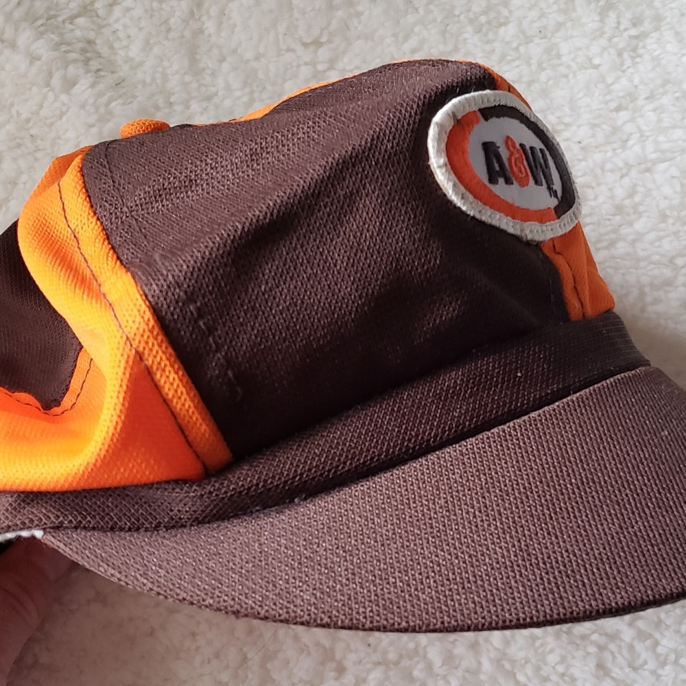 Vintage A&W Brown and Orange Cap - Picture 2 of 5